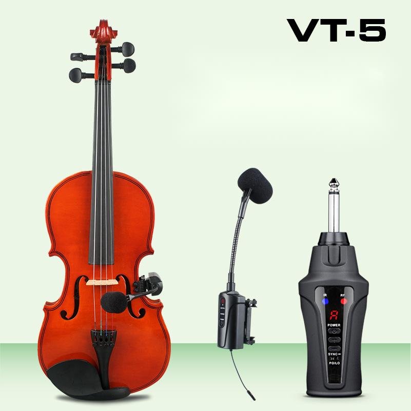 Professional UHF Wireless Instrument Microphone Stage Performance Amplifier Violin Pickups Mini Small Microphones