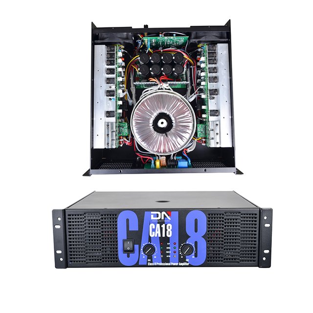 CA18 2ch Class H 3U 1250w 2 two channel professional schematic amplifier live amplifier power for home audio speaker