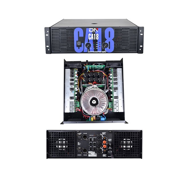 CA18 2ch Class H 3U 1250w 2 two channel professional schematic amplifier live amplifier power for home audio speaker