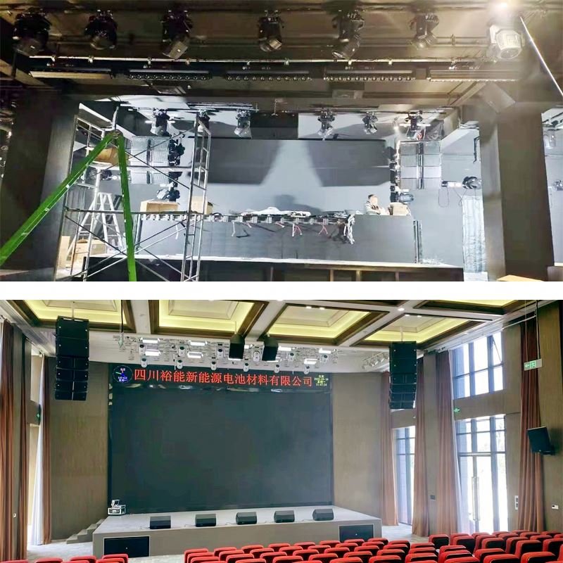 Dual 10 Inchtprofessional Audio Sound System Line Array Speaker Passive For Outdoor Events