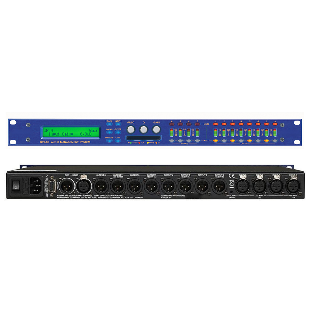DP446 DP448 DP548 4 in 8 out professionalThree-stage dynamic equilibrium audio processor for stage sound equipment system