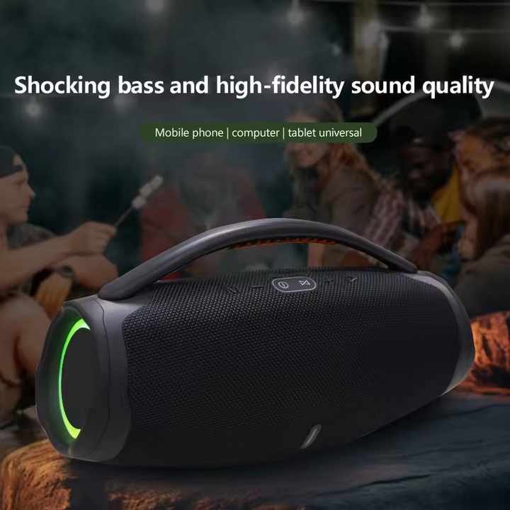 LED Super Boombox 3 Speaker 20W Bass Wireless Portable Outdoor BT Speakers Handle Waterproof Boombox3 Speaker For Home Party