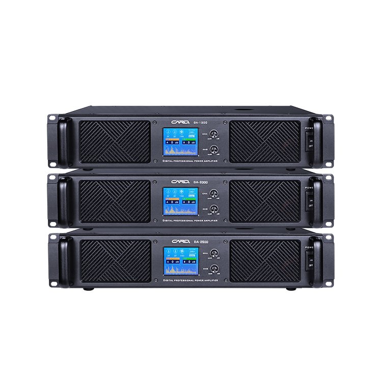 Outdoor line array professional display power amplifier 4 channel 1500W audio sound system Class D digital amplifier