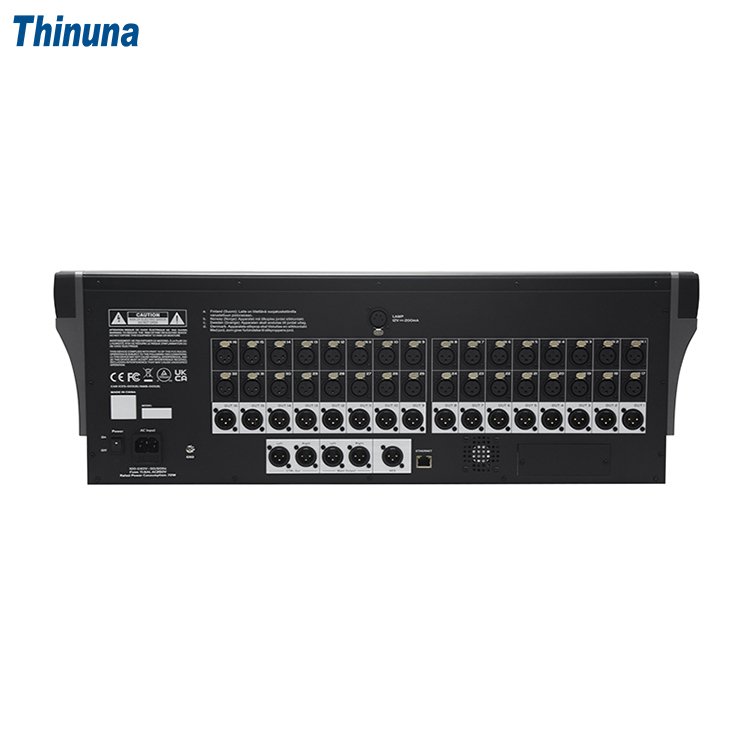 Thinuna MX-D32 Professional Digital Music Mixer 32 Channels Digital Audio Mixer Mixing Console for Dance Halls PA System