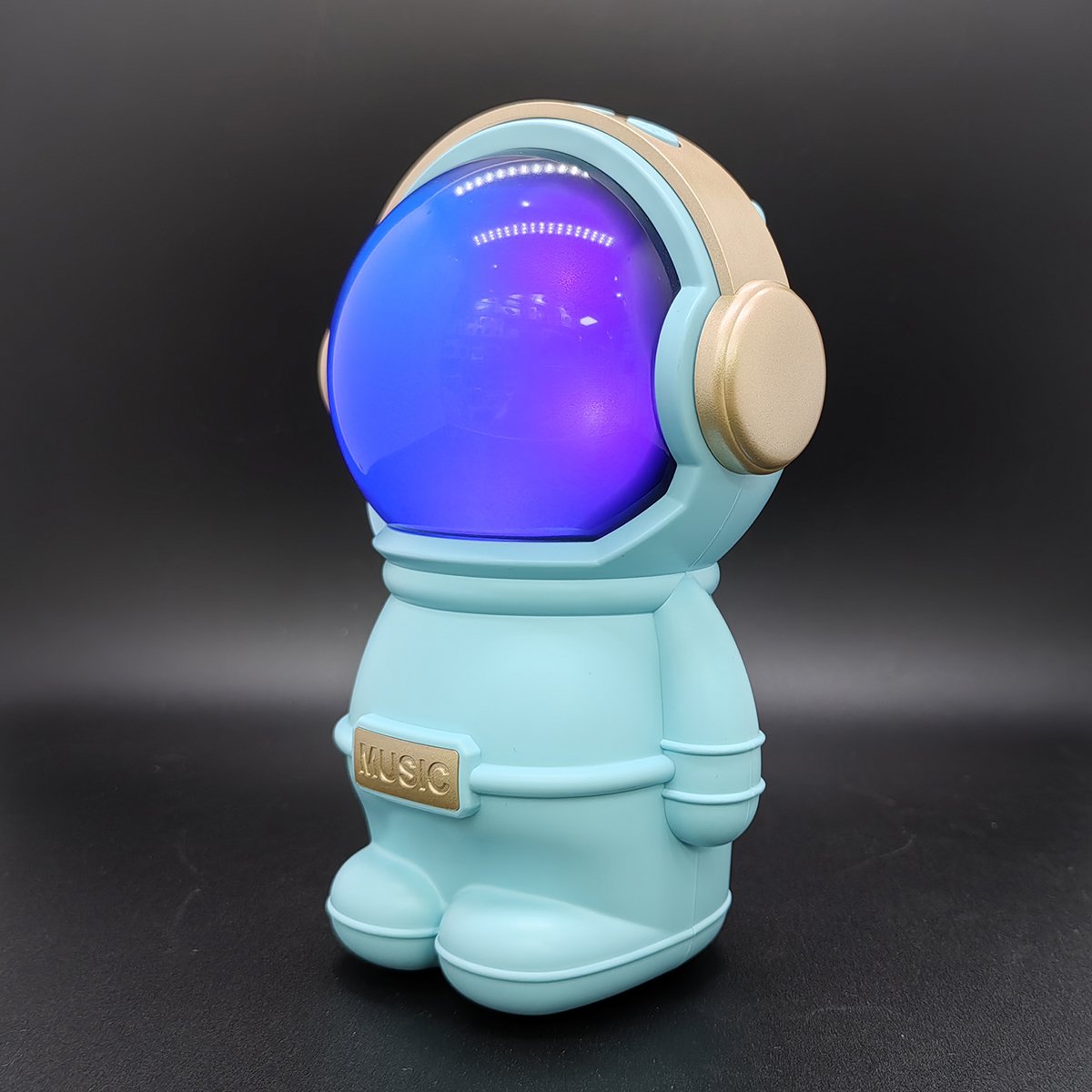 X808 Wireless Blue-tooth Cute Astronaut Mini Speaker Active TWS Stereo Bass LED Light BT Music Box Toy Gift Speaker for Children