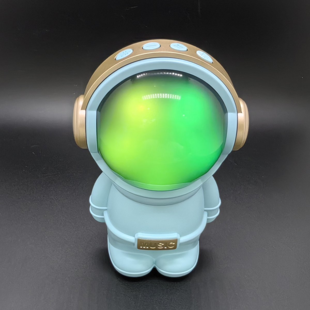 X808 Wireless Blue-tooth Cute Astronaut Mini Speaker Active TWS Stereo Bass LED Light BT Music Box Toy Gift Speaker for Children