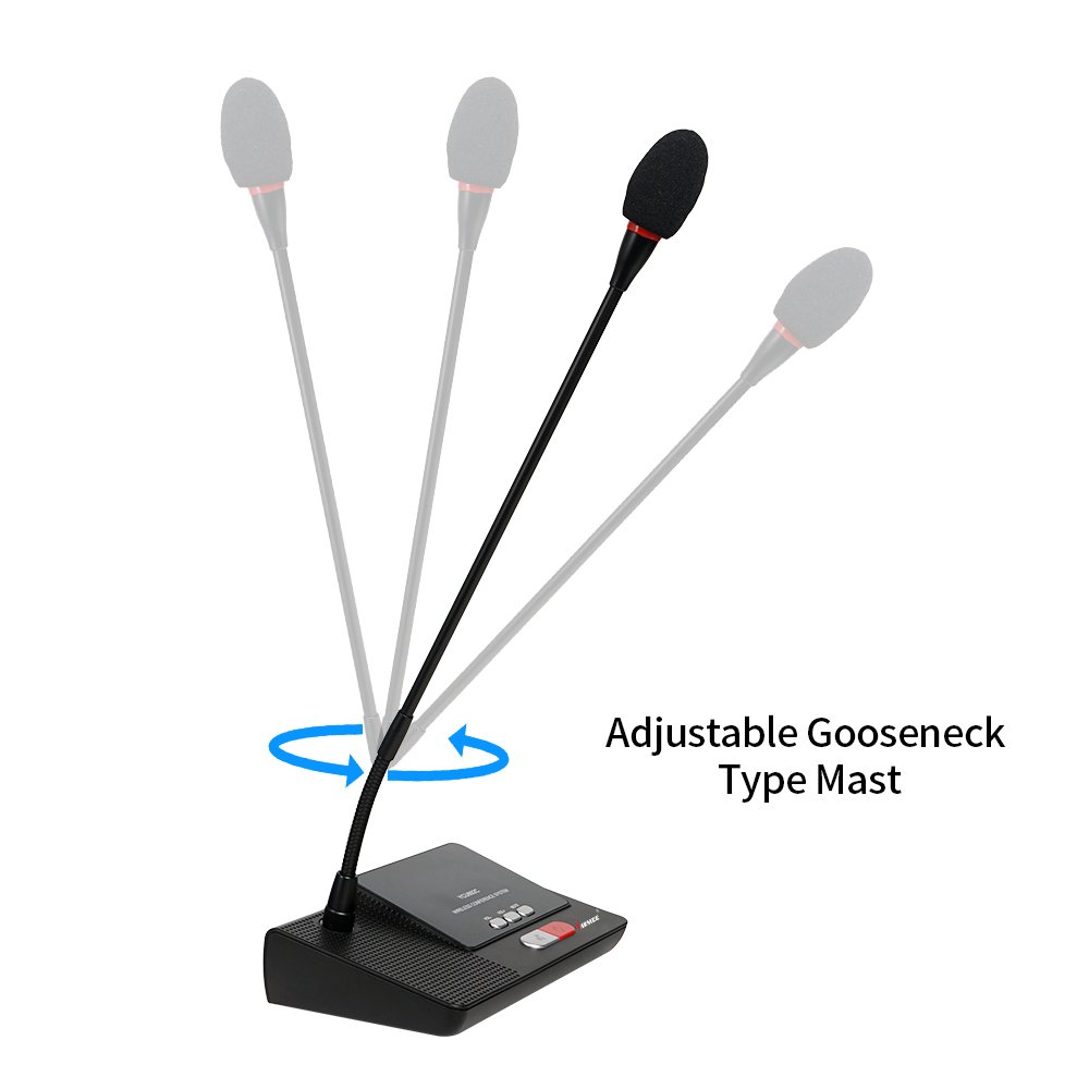 YARMEE Professional Conference Microphone System Equipment Meeting UHF Digital Wireless Video Conference System