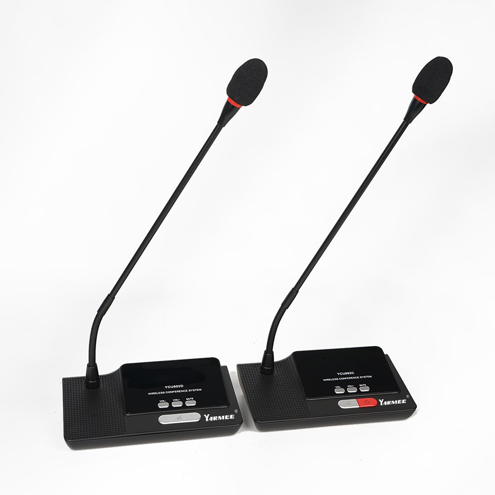 YARMEE Professional Conference Microphone System Equipment Meeting UHF Digital Wireless Video Conference System