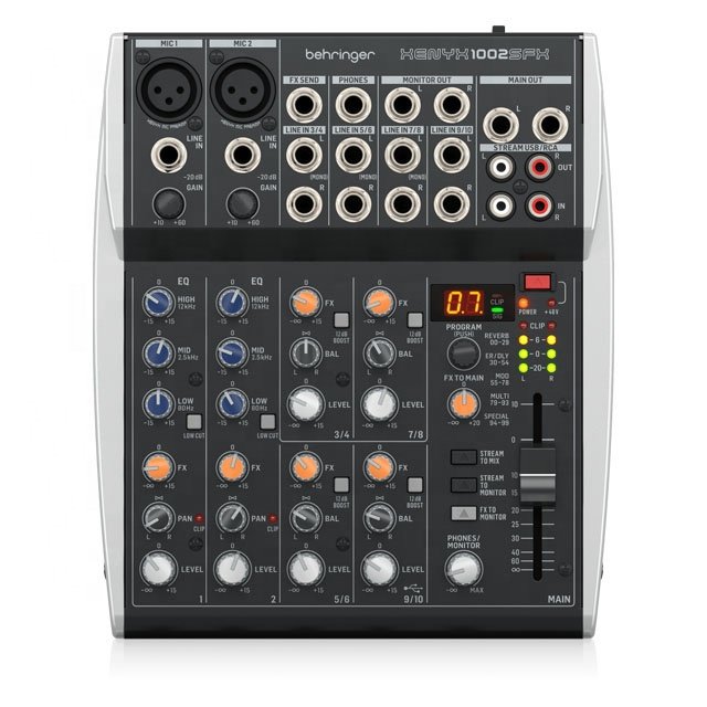 Behringer 1002SFX 10-Channel Digital Mixer Console Professional Speakers Stage Record Live Show Music Equipment Audio Mixer