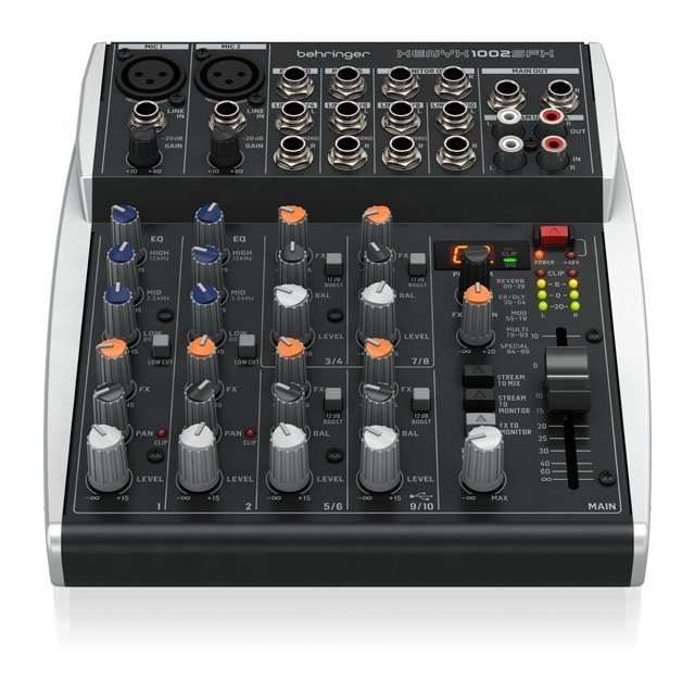 Behringer 1002SFX 10-Channel Digital Mixer Console Professional Speakers Stage Record Live Show Music Equipment Audio Mixer