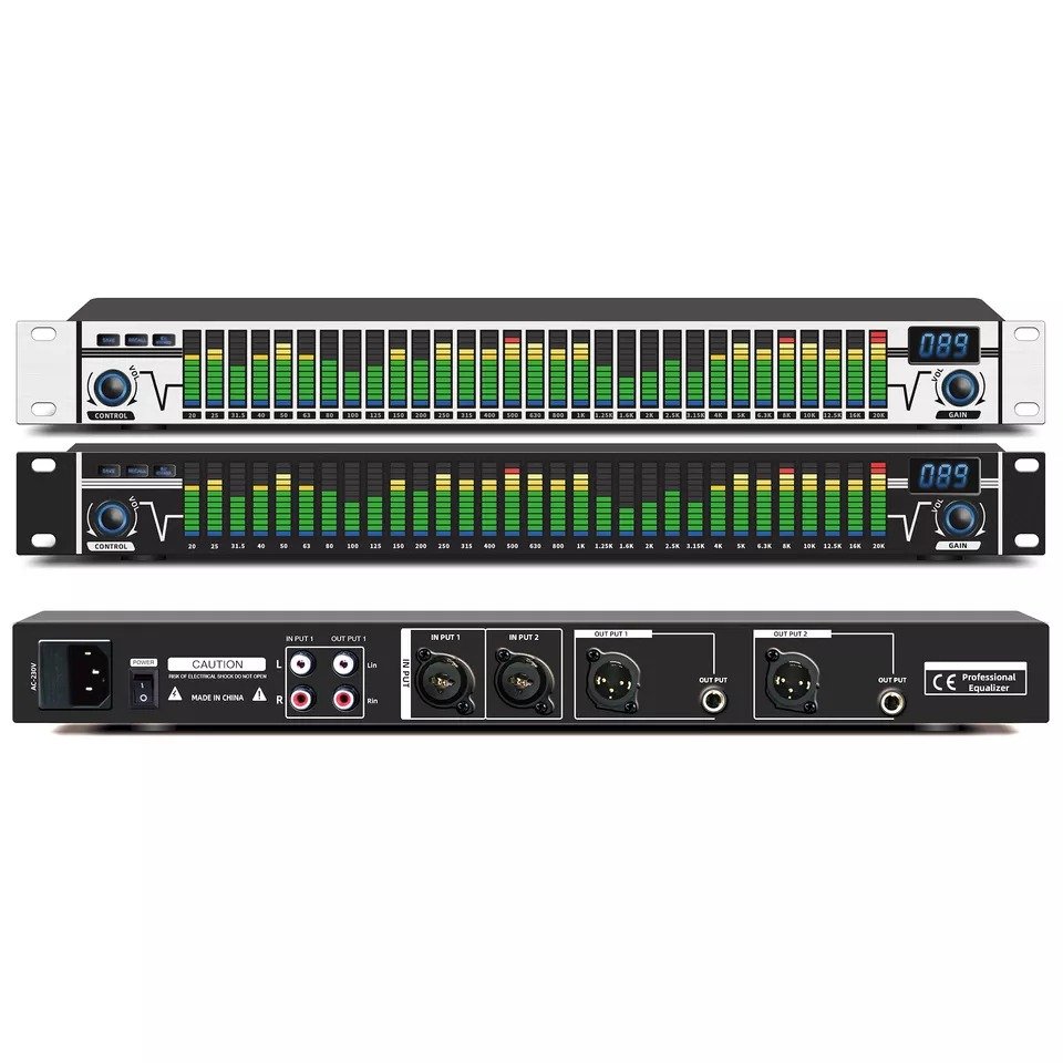 EQ-A31 Dual Channel Graphic Equalizer Led Digital Audio Sound Processor Sound System Dj Equipment Audio Equalizer