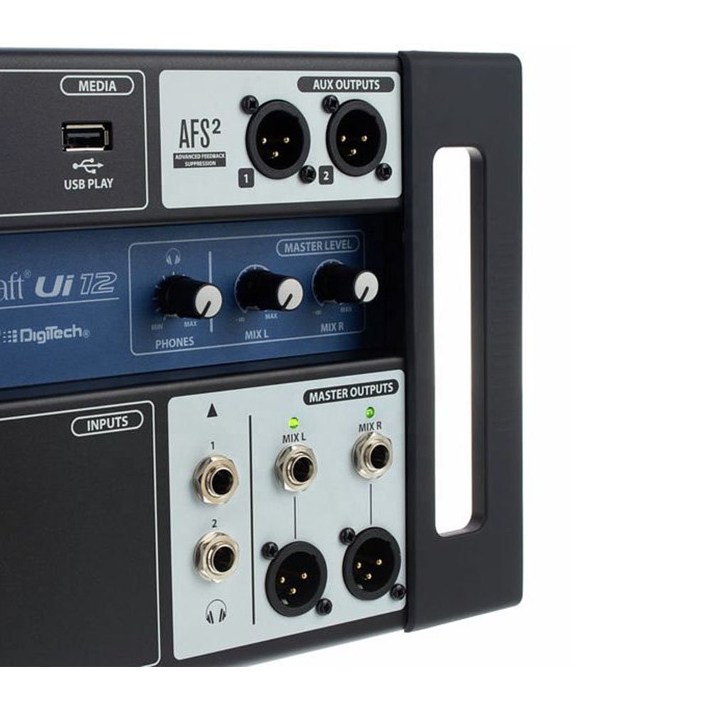 Soundcraft Ui12 12-Channel Remote-Controlled Digital Mixer With Integrated Stagebox & DSP Stage Audio Sound Equipment