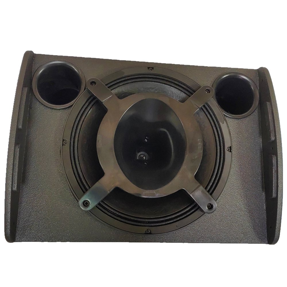 15\" Two-Way Multi-Angle Bi-Amp Indoor Stage Sound Coaxial Neodymium Floor Monitor Wooden Speaker