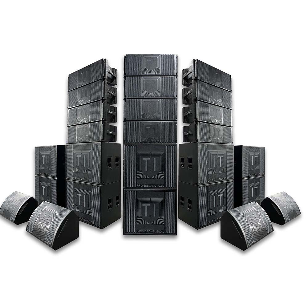 Line array dual 10 woofe LA210 indoor outdoor show sound system powerful heavy sound line array Active and passive
