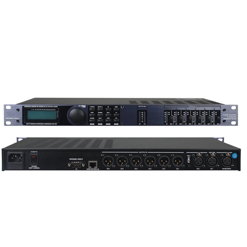2 input 6 output D260 professional dsp audio processor sound audio effects processor