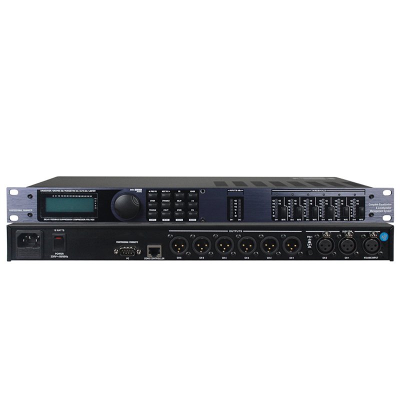2 input 6 output D260 professional dsp audio processor sound audio effects processor