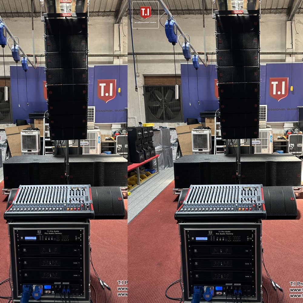 High Quality Passive Concert Stage audio sound equipment Dual 10 Inch Two Way Line Array System Speaker