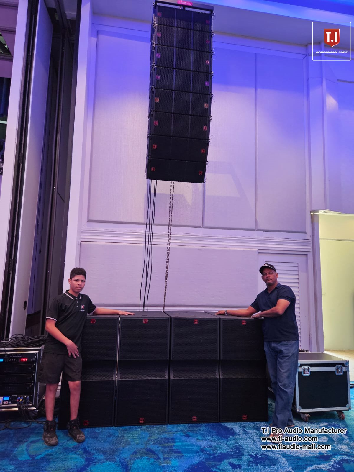 High Quality Passive Concert Stage audio sound equipment Dual 10 Inch Two Way Line Array System Speaker