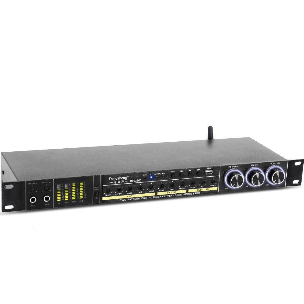 Depusheng Hot Sale REV3900 Digital Audio Processor KTV Pre-effector for Home Party Wedding Karaoke