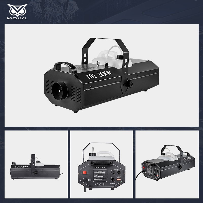 MOWL Remote Controlled Stage Effect Equipment 3000W DMX Smoke Fog Machine for Dj Disco Bar Party KTV Churches