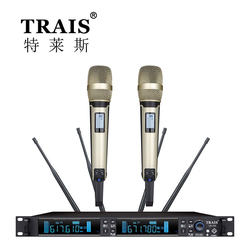 TRAIS Best Quality Professional Stage Performance Show True Diversity Sound Highly Restored Original Sound Wireless Microphone