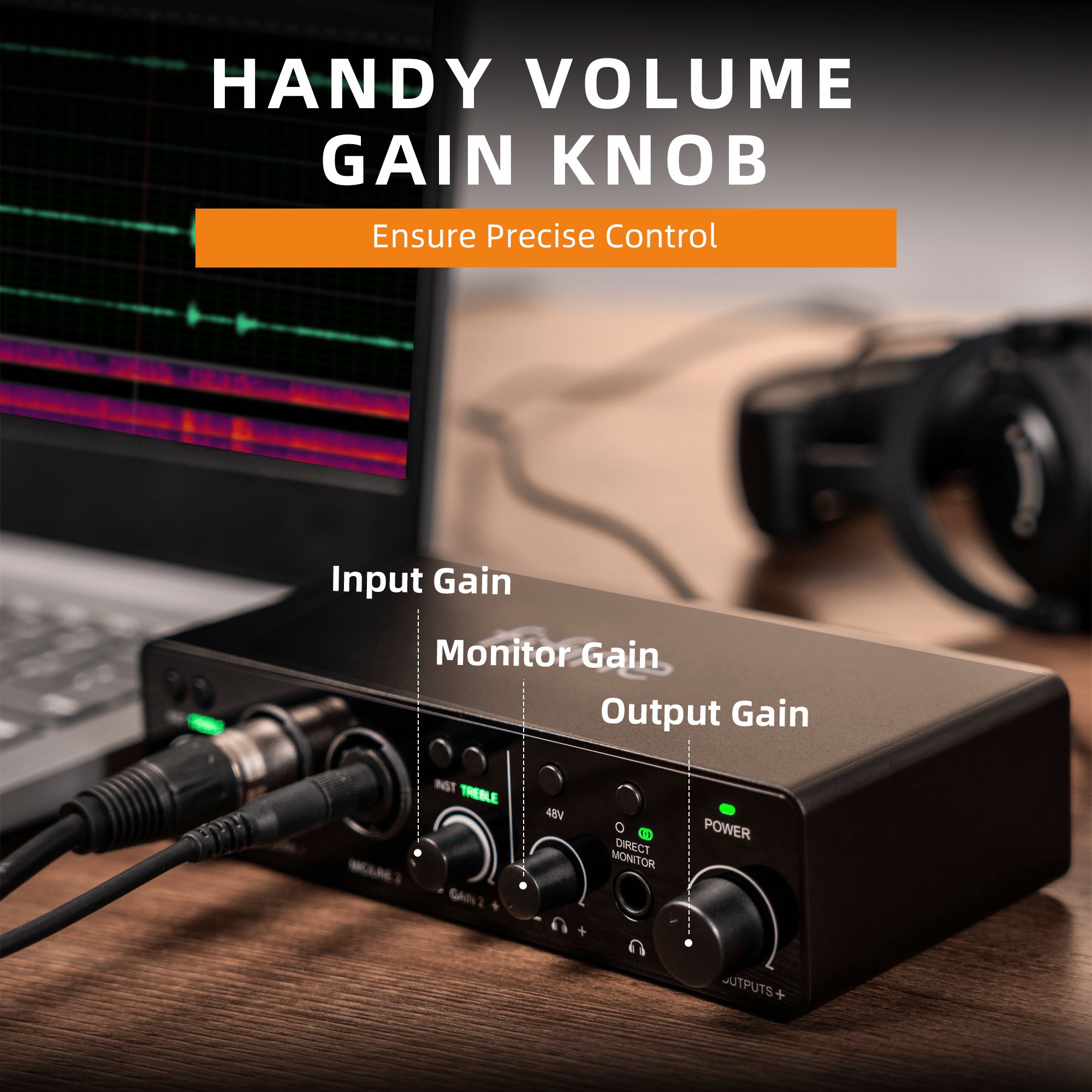 Fifine Ampli3 Sound Card Professional Studio Audio Sound Cards Mixer Instrument Recording Audio Interface Live Stream Sound Card