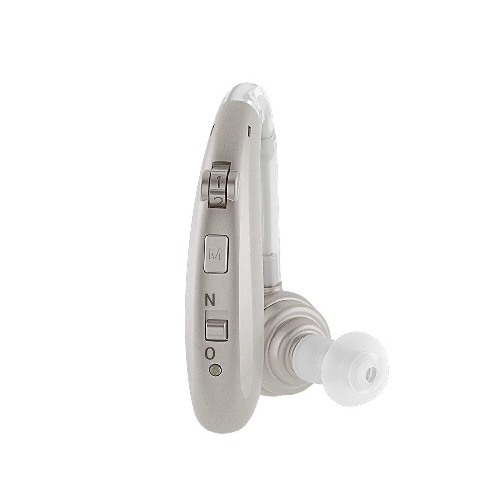 Bluetooth Wireless Rechargeable Hearing Aids 16-Channel Cic Type Adjustable Tone Ear Headphones Sound Amplifier Support Deafness