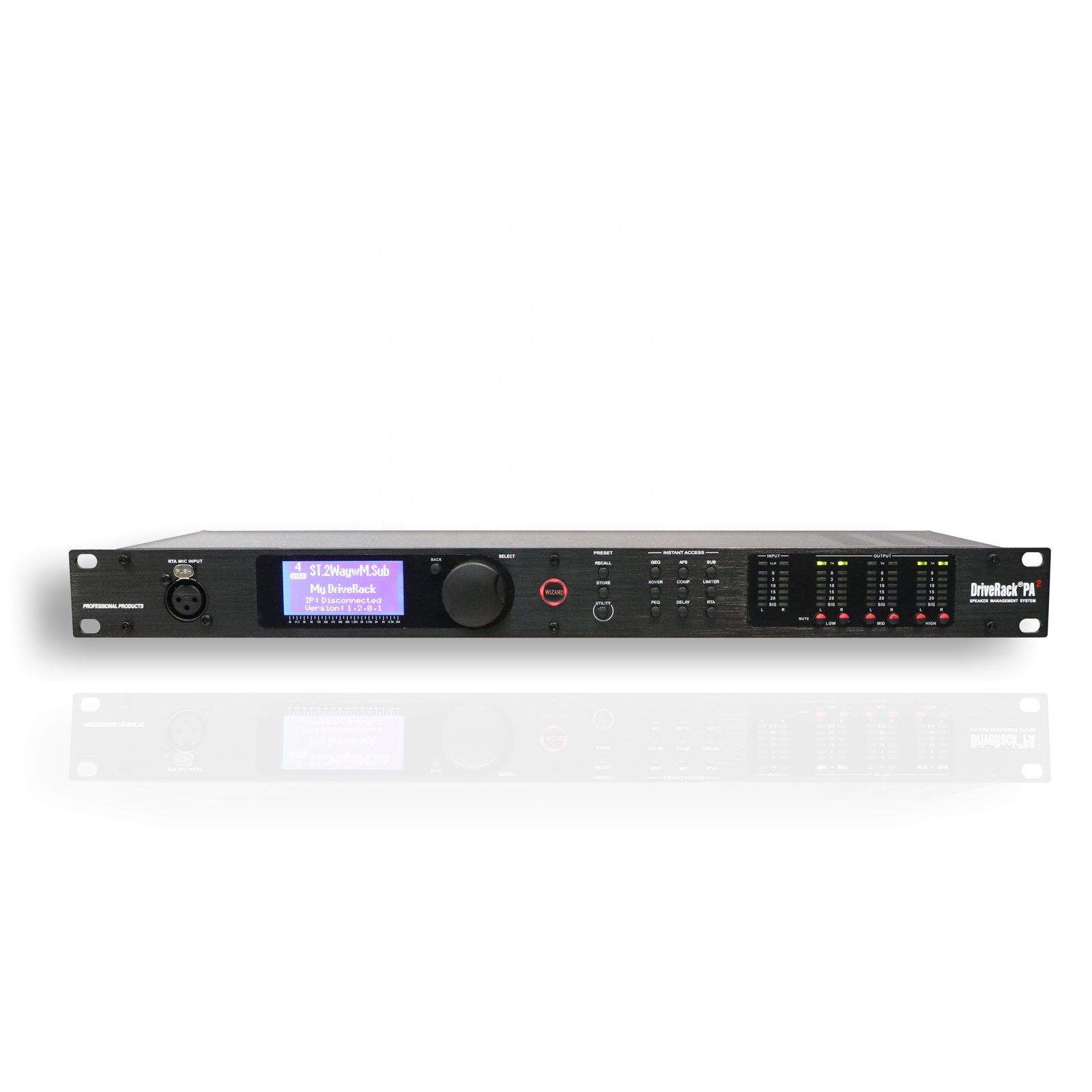 PA2 DriveRack 2 Input 6 Output speaker management system Professional Audio Equalizer for stage sound equipment