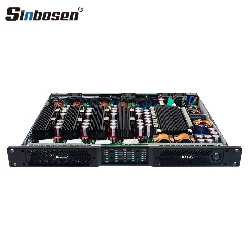 D4-1500 sound equipment amplificateur audio 2000 watt 4 channel power amplifier