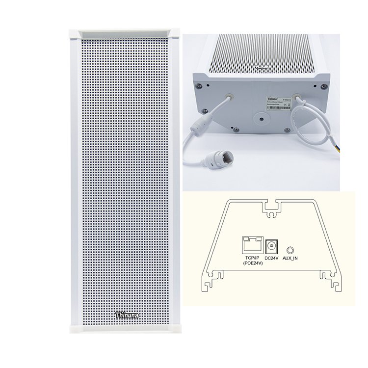 Thinuna IP-20SK III 30 Watt SIP POE Speaker Sound Equipment IP PA Audio System Waterproof Active IP Network Speaker Manufacturer