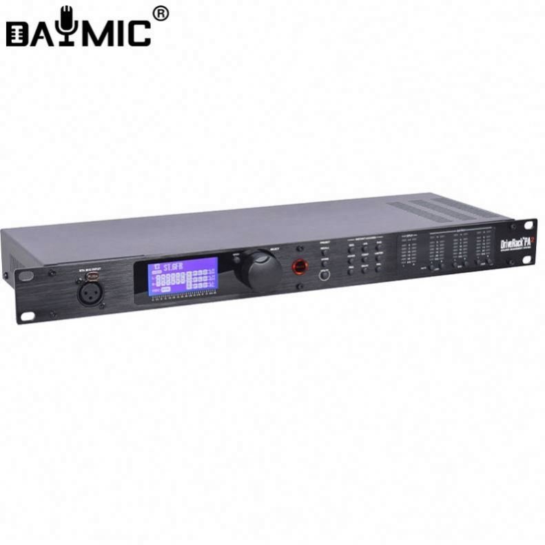 Professional Drive Rack PA2 2 in 6 out 2 In 6 Out DSP digital audio processor for sound system stage sound equipment