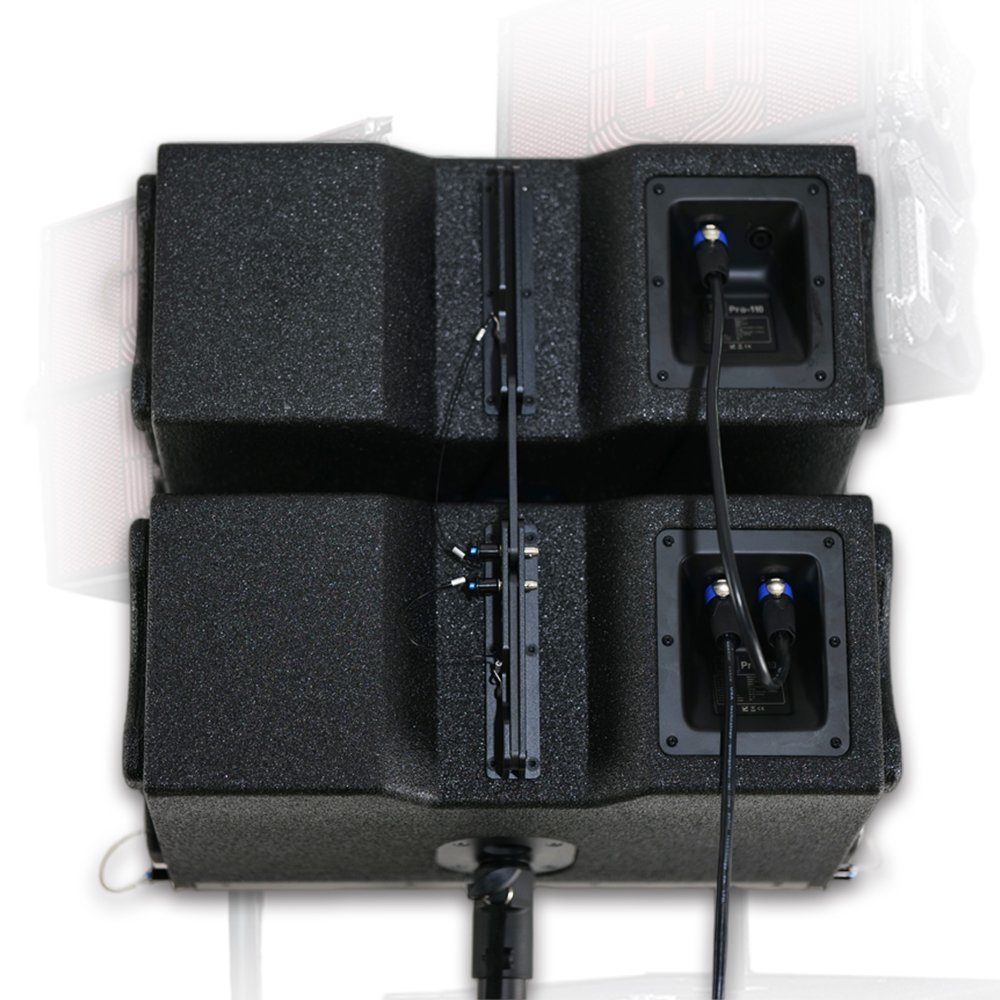 T.I Pro Audio Dual 10 inch Outdoor Passive Concert Sound Church Stage Audio Subwoofer Sound Equipment