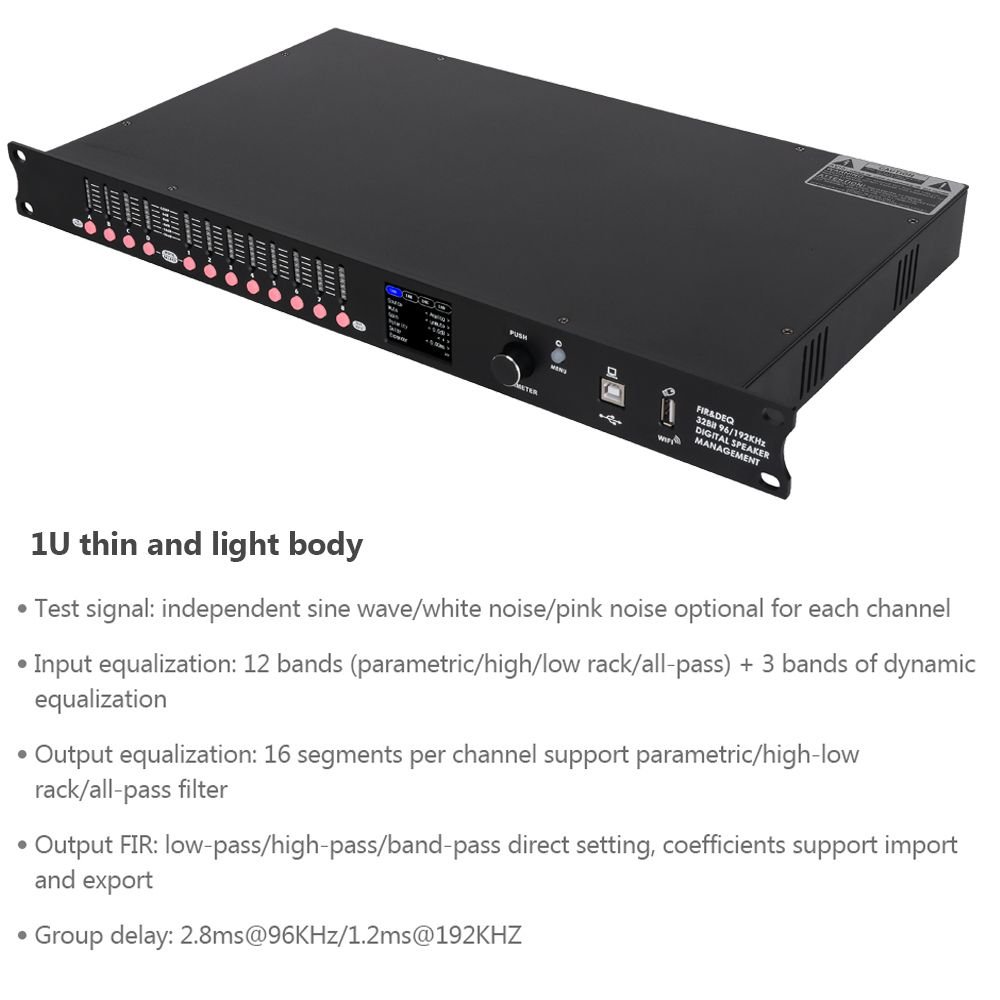 DP48X Professional Digital Audio Processor 4Input 8Output Drive Rack Procesador