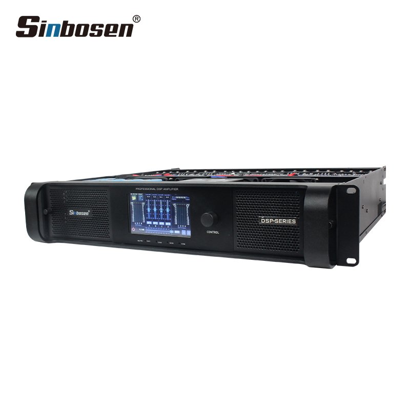 DSP10000Q Good Quality 4 Channel 1350W 2100W Professional Audio Stereo Sound DSP Power Amplifier With LCD Touch Screen