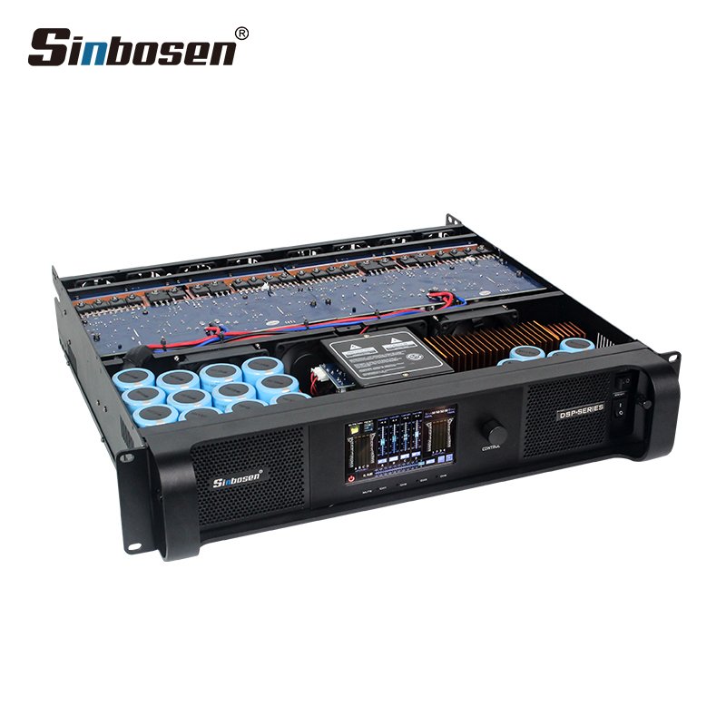 DSP10000Q Good Quality 4 Channel 1350W 2100W Professional Audio Stereo Sound DSP Power Amplifier With LCD Touch Screen