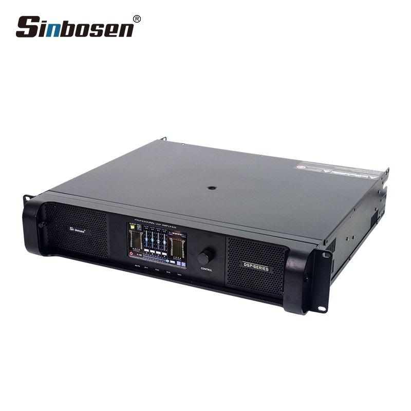DSP10000Q Good Quality 4 Channel 1350W 2100W Professional Audio Stereo Sound DSP Power Amplifier With LCD Touch Screen