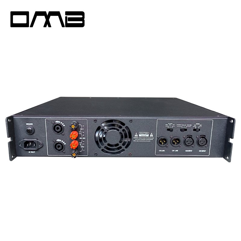 Variable-Speed Fan Cooling Class D 1000W 2-Channel Power Amplifier: LLC Power Switch, High Efficiency/Low Power Consumption