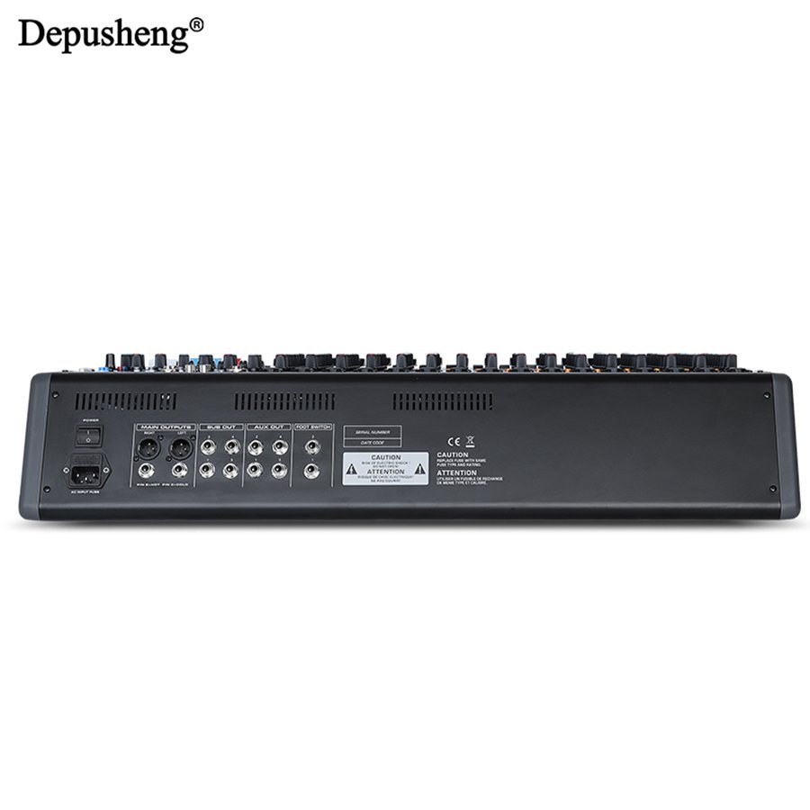Depusheng PG18 Professional Built-in 7-Segment balanced adjustment 18 Channels Audio Mixer for Large Stage Performance