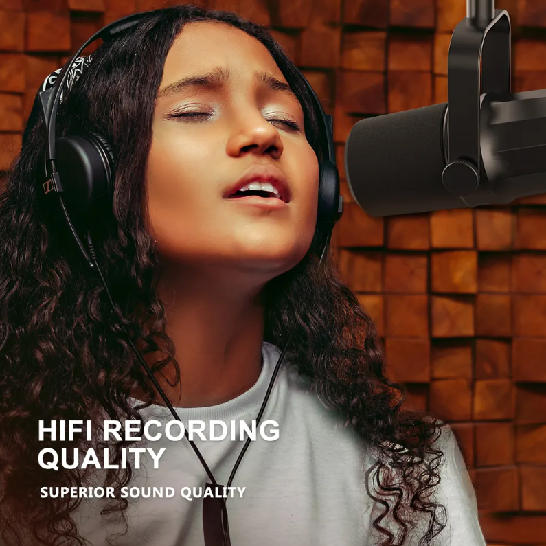 FDUCE Professional Recording Studio All in One Kit Podcast Equipment Microphone Audio Interface Bundle