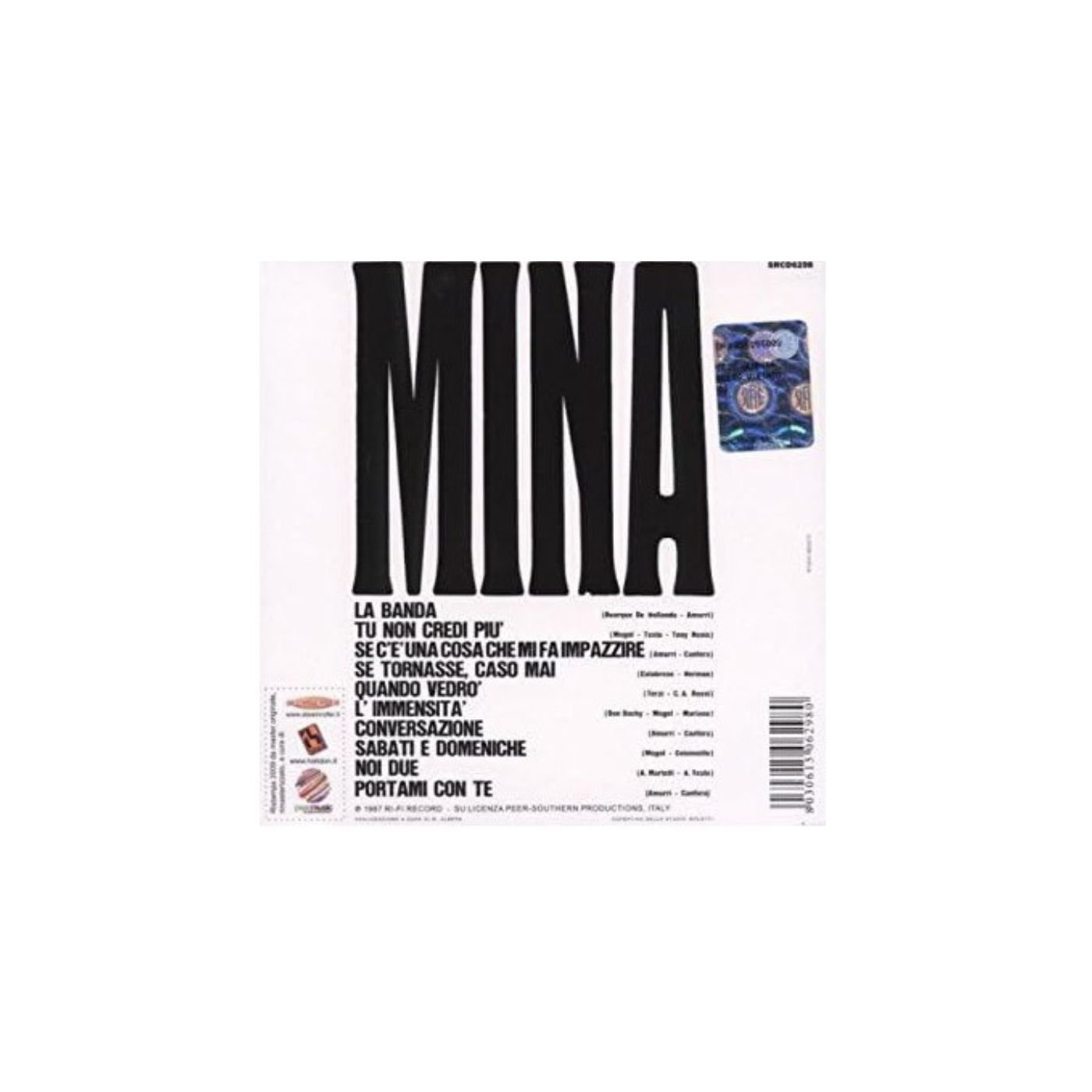 Audio CD Mina Studio Uno 1967 High Quality