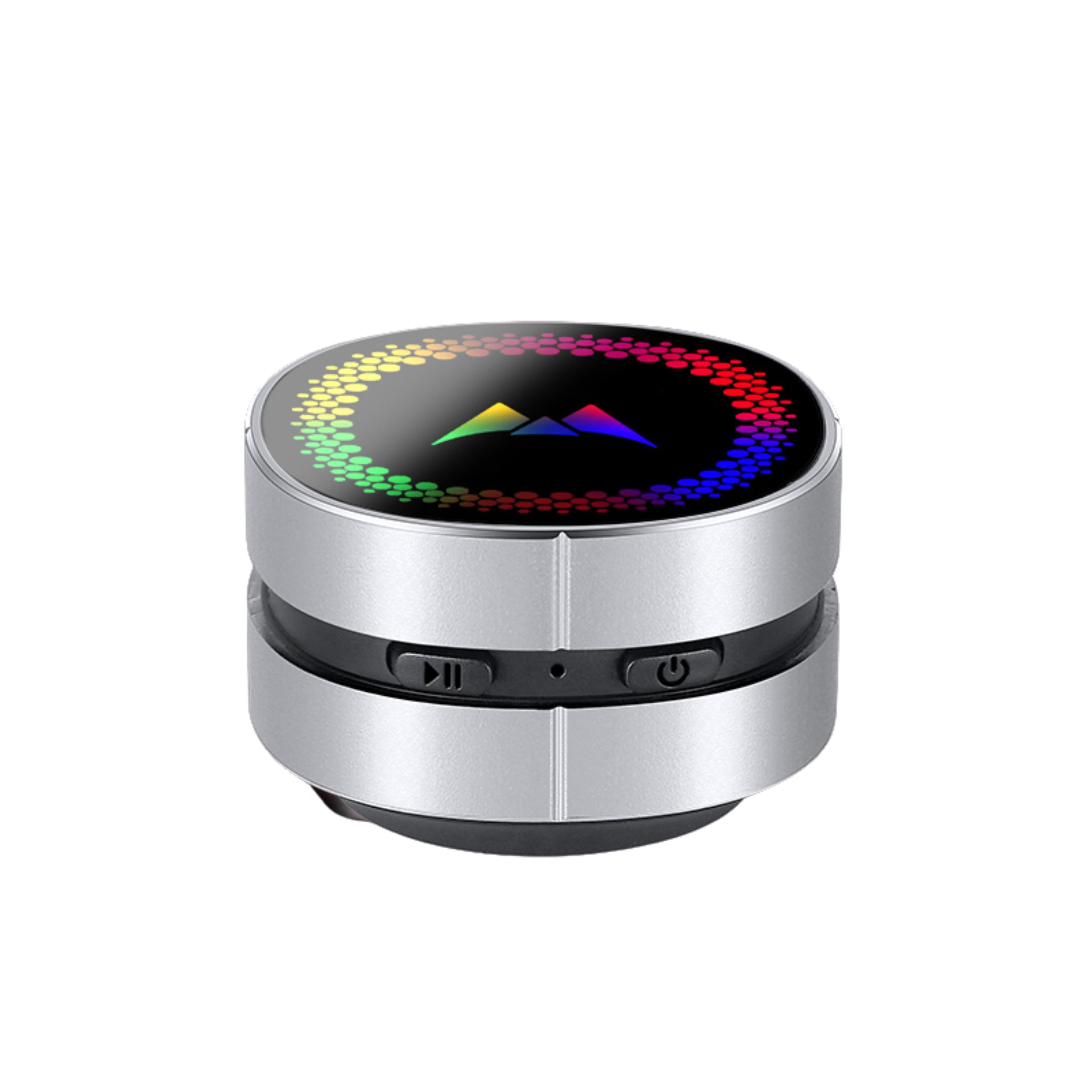 M1 Wireless Portable Metal Bone Conduction Speaker RGB LED Light Stereo Woofer HIFI Sound Mini Speaker Turn Anything To Speaker