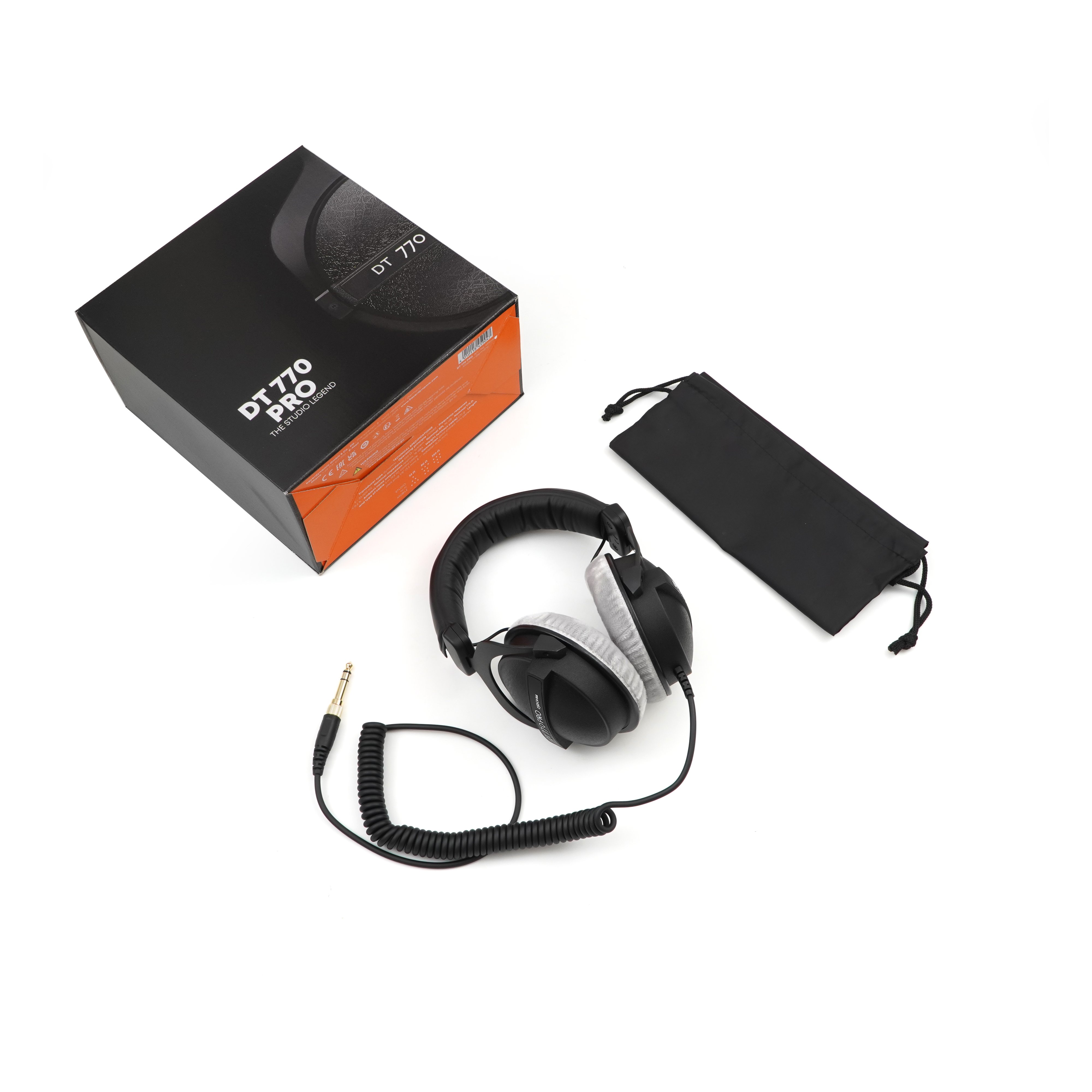 DT 770 Professional Monitoring Earphones Wired Stereo Earphones Computer Mixing DJ Recording Room Equipment DT770 PRO