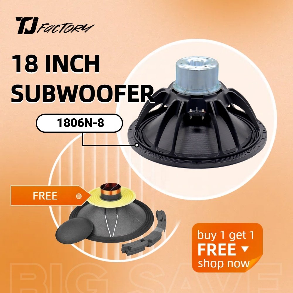 Buy 1 get 1 Recone Kit 18 inch Super Power 3000w PA Outdoor Performance Subwoofer Speaker Unit