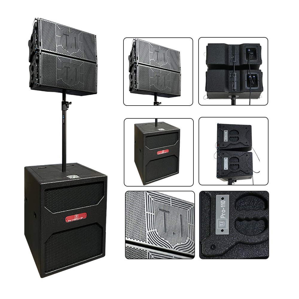 Professional outdoor stage 15-inch line array speakers Church sound system concert horn subwoofer