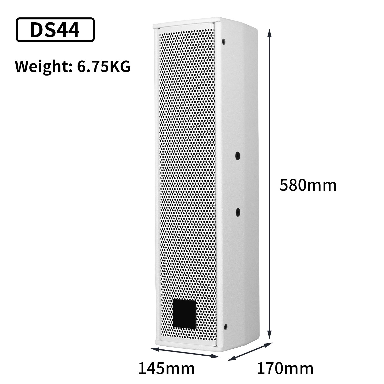 Biner DS44 Professional 150W White Column Sounds System Equipment for Conference