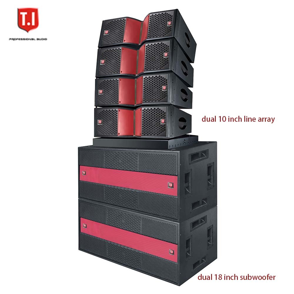 Fully set system Pro2123 dual 12 inch line array T.I PRO AUDIO professional sound equipment speakers for church