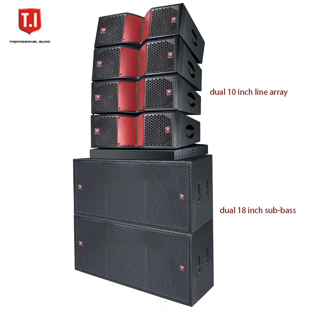 Fully set system Pro2123 dual 12 inch line array T.I PRO AUDIO professional sound equipment speakers for church