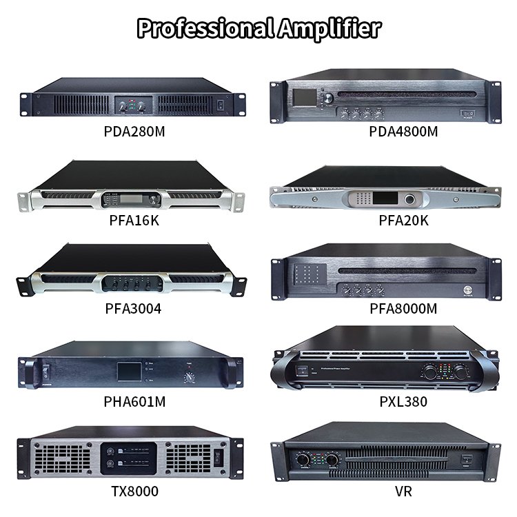 VR600 Professional Dj 2 Channel 1600w Switch Class D Power Audio Amplifier For Stage Performance