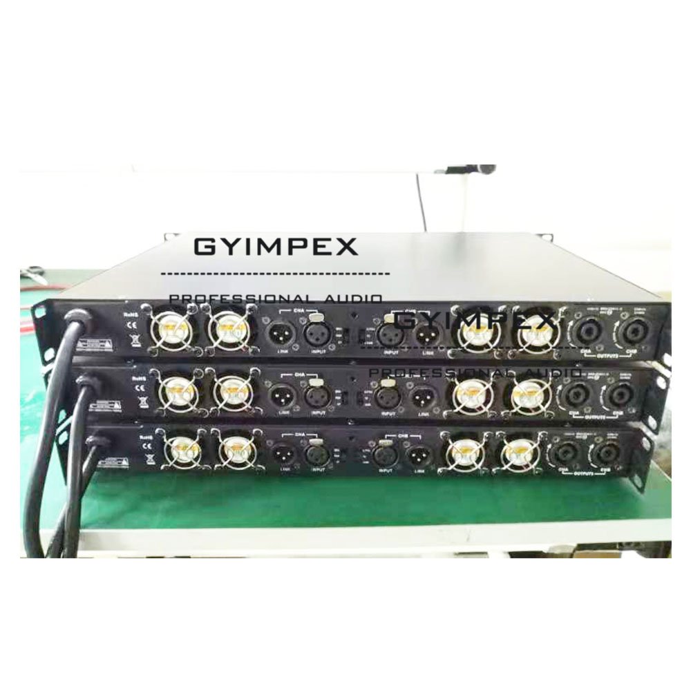 High Power Frequency Amplifier 1 U 2 Channel class d DJ Extreme Power Amplifier for Stereo Subwoofer Gallium nitride amplifier