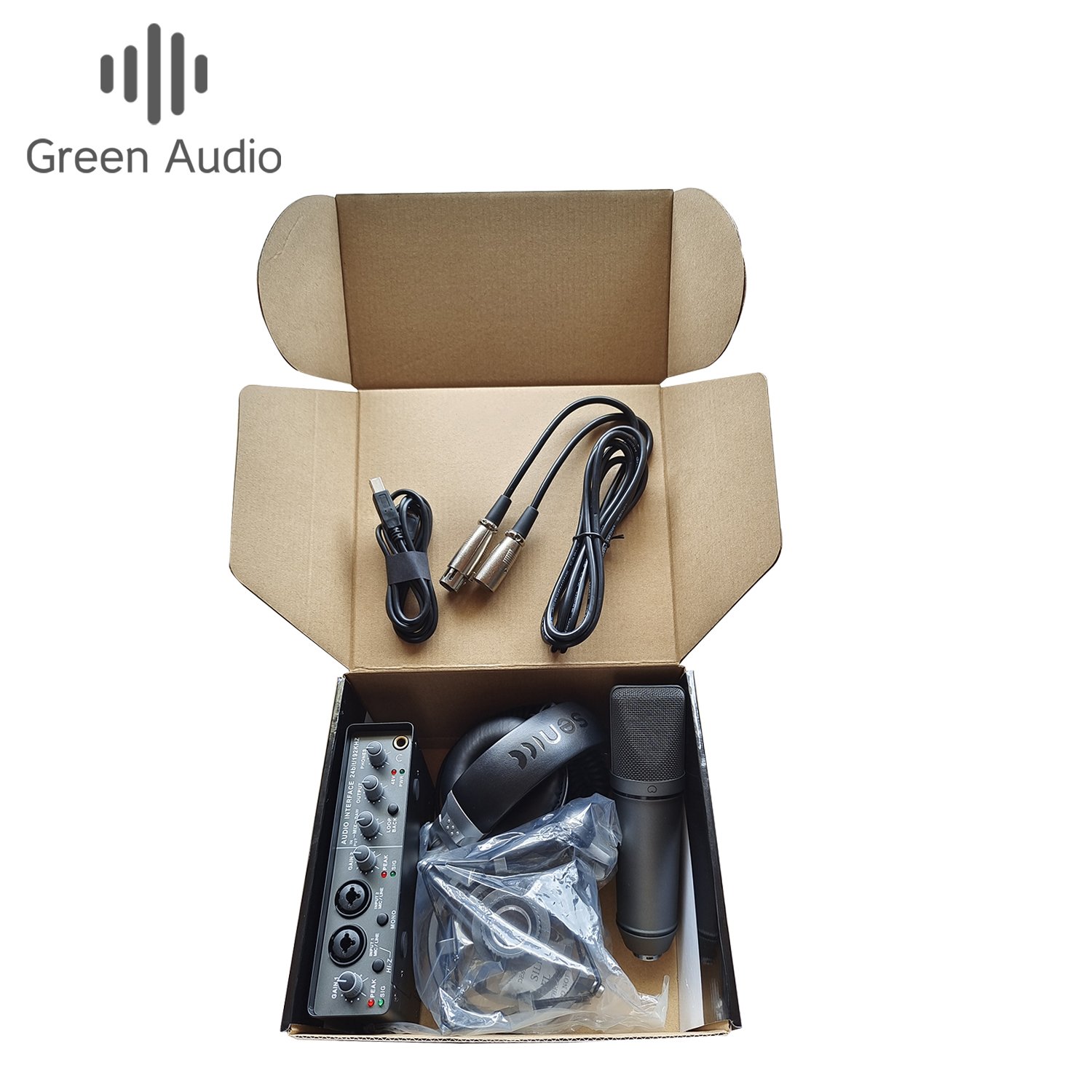 GAX-MD23F Audio interface recording sound card Headphone home music singing Broadcast Equipment Kit